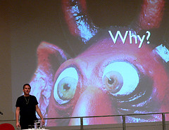 Me ranting at the Cocoon GetTogether 2005