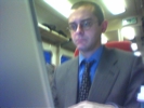 David on the train