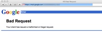Gmail Bad Request