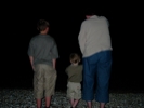 tom, ben, emma on the beach