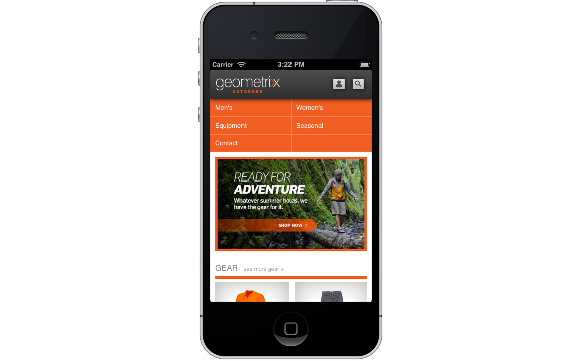 Geometrixx Outdoors mobile site